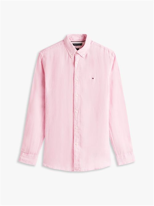 Camicia regular fit in puro lino TOMMY HILFIGER | MW0MW34602TOL